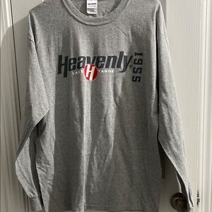 Gray Long Sleeve Graphic Tee